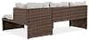 Меблі з ротанга для тераси  Focus Garden Canvas Brown, фото 8