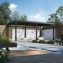 Пергола присадибна Gutroof Deluxe 3,6 x 6 м Антрацит, фото 3