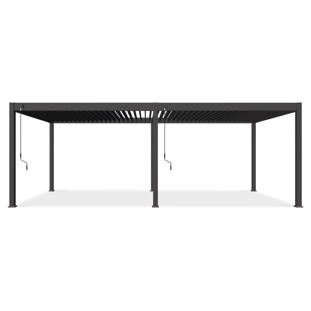 Прибудинкова пергола Gutroof Deluxe 3,6 x 7,2 м Антрацит