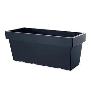 Прямокутний горщик для саду 80 см Lofly антрацит Prosperplast, фото 1