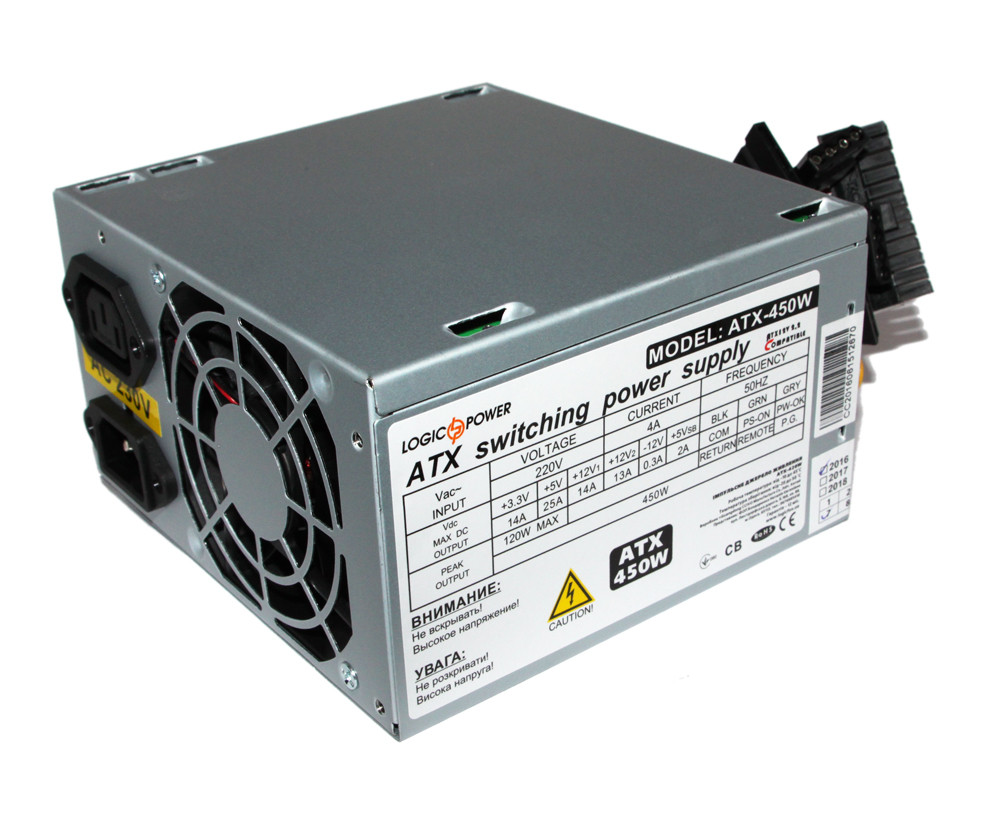 Блок живлення 450W Logic Power ATX-450W, ATX БВ, фото 1
