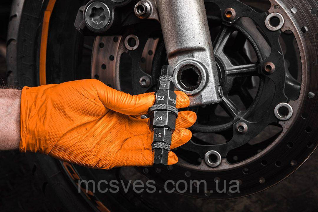 Інструмент для осій мотоциклів 6 в 1 NEO 10-501, фото 1