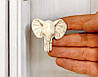 Ручка кнопка декор "Голова слона" SIRH104-49-A38 слонова кістка, фото 9