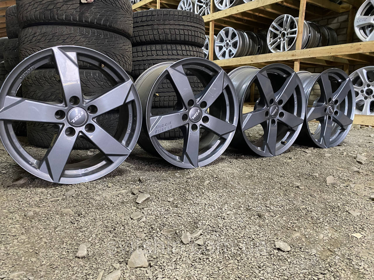 Диски оригінал Rial 5/112 R17 7.5J ET28 оригінал комплект, фото 1