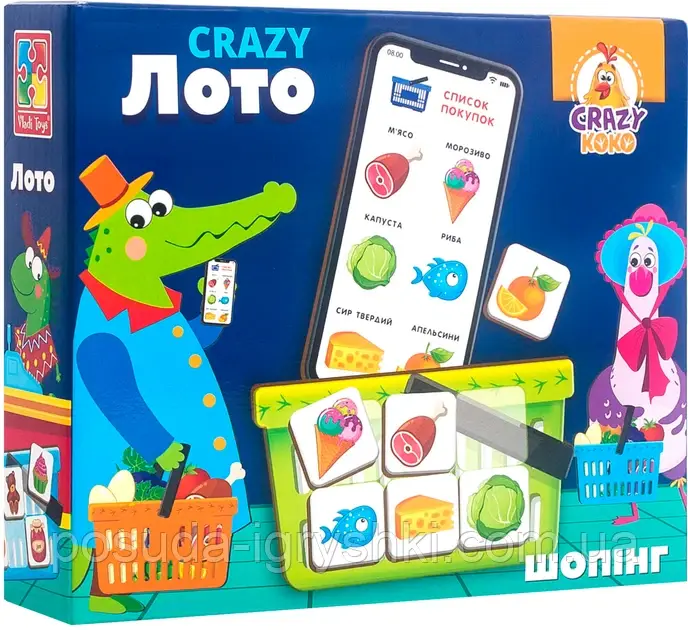 Гра настільна "Crazy Лото" VT8055-09 VladiToys
