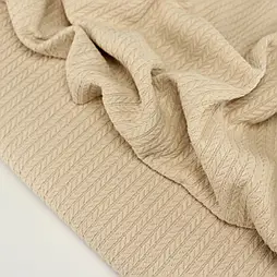 Бавовняне полотно "Косичка" 240 см колір карамельний № ТФ-06