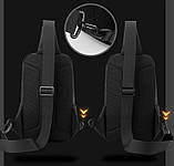 Нова чоловіча нагрудна сумка, сумка через плече, багатофункціональна водонепроникна велосипедна сумка гурт, фото 4