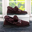 Капці чуні жіночі на хутрі бордові Гіпаніс 4206, фото 2
