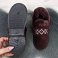 Капці чуні жіночі на хутрі бордові Гіпаніс 4206, фото 3