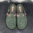 Тапочки домашні жіночі Inblu фетрові на поліуретановій підошві зелені 4287, фото 3