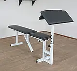 Лава регульована для жиму навантаження до 250 кг з приставкою Скотта B_2277, фото 3