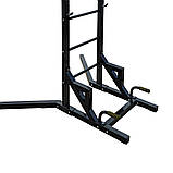 Турник + бруси + прес + кільце для груші Спортивний комплекс профіль 50х50 мм B_2279, фото 5