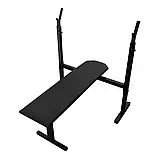 Лава для жиму з регульованими стійками під штангу B_8849 Чорний, фото 5