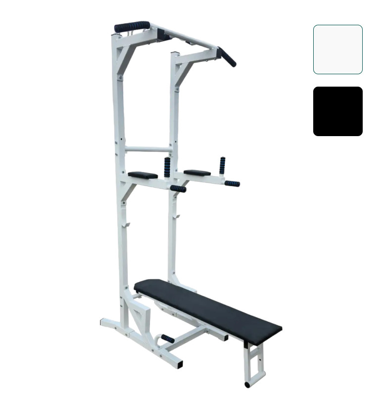 Лава для жиму + турнік + прес + бруси 50х50 мм Комплекс 5 в 1 B_9106 Білий, фото 1