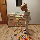 Конструктор дитячий Kruzzel 22408 Трубочки набір 408 елементів для дітей B_2276, фото 6