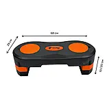 Степ-платформа WCG AerobicStep універсальна 3-ступінчаста для фітнесу B_2280, фото 6