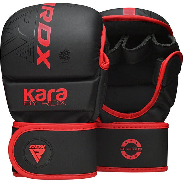 Рукавиці для ММА (Греплінгові рукавички) RDX F6 KARA Matte Red Plus L/XL, фото 1