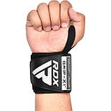 Бинти для зап'ясть (кистьові бинти) RDX WR11 GYM Wrist Wrap Black/Grey, фото 3