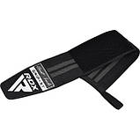 Бинти для зап'ясть (кистьові бинти) RDX WR11 GYM Wrist Wrap Black/Grey, фото 4