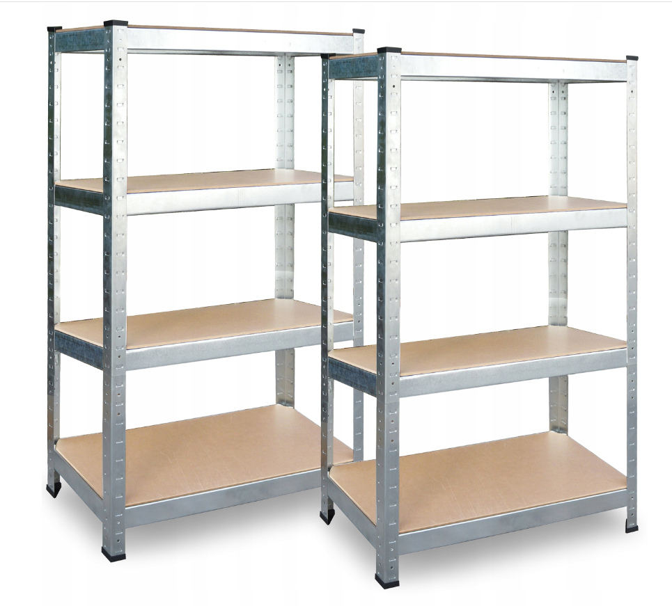 Стелажі металеві Plonos 150х75х30 см PL-700 функціональні Набір 2 штуки для майстерні B_2292, фото 1