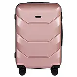 Валіза дорожня Wings 148 М пластик АБС об'єм 63 л на колесах для поїздок B_2302, фото 2