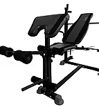 Лава для жиму WCG 0090 + тяга + бруси + парта Скотта + штанга Набір HARD 60 кг B_2303, фото 6