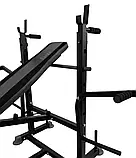 Лава для жиму WCG 0090 тренувальна + Тяга + Бруся + парта Скотта + штанга Набір HARD 80 кг B_2303, фото 10