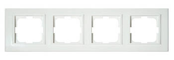 Рамка 4-на біла MINA