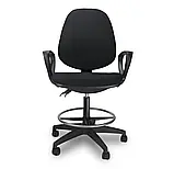Крісло офісне JS Argo Ring комп'ютерне робоче для персоналу офісу будинку B_2264 Чорний, фото 3