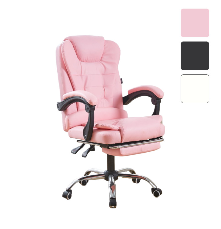 Кресло офисное Bonro BN-6071 компьютерное на колесах + подставка для ног B_2307, фото 1