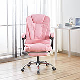 Кресло офисное Bonro BN-6071 компьютерное на колесах + подставка для ног B_2307, фото 3