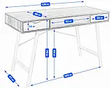 Стол письменный Jumi Desk современный в скандинавском стиле для дома офиса B_2308, фото 5