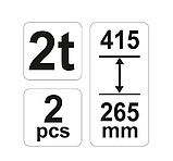 Опори під автомобіль YATO YT 17310 професійні підставки для машини B_2312, фото 2