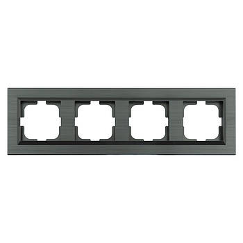 Рамка 4-на QUANTUM сірий магніт