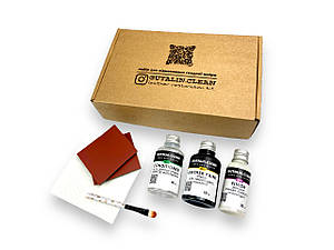 Набір для фарбування та відновлення гладкої шкіри GUTALIN.CLEAN Restoration MINI колір чорний (50мл.)