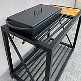 Кришка 62х32см 2мм для мангалу на 9 шампурів B_2326, фото 6