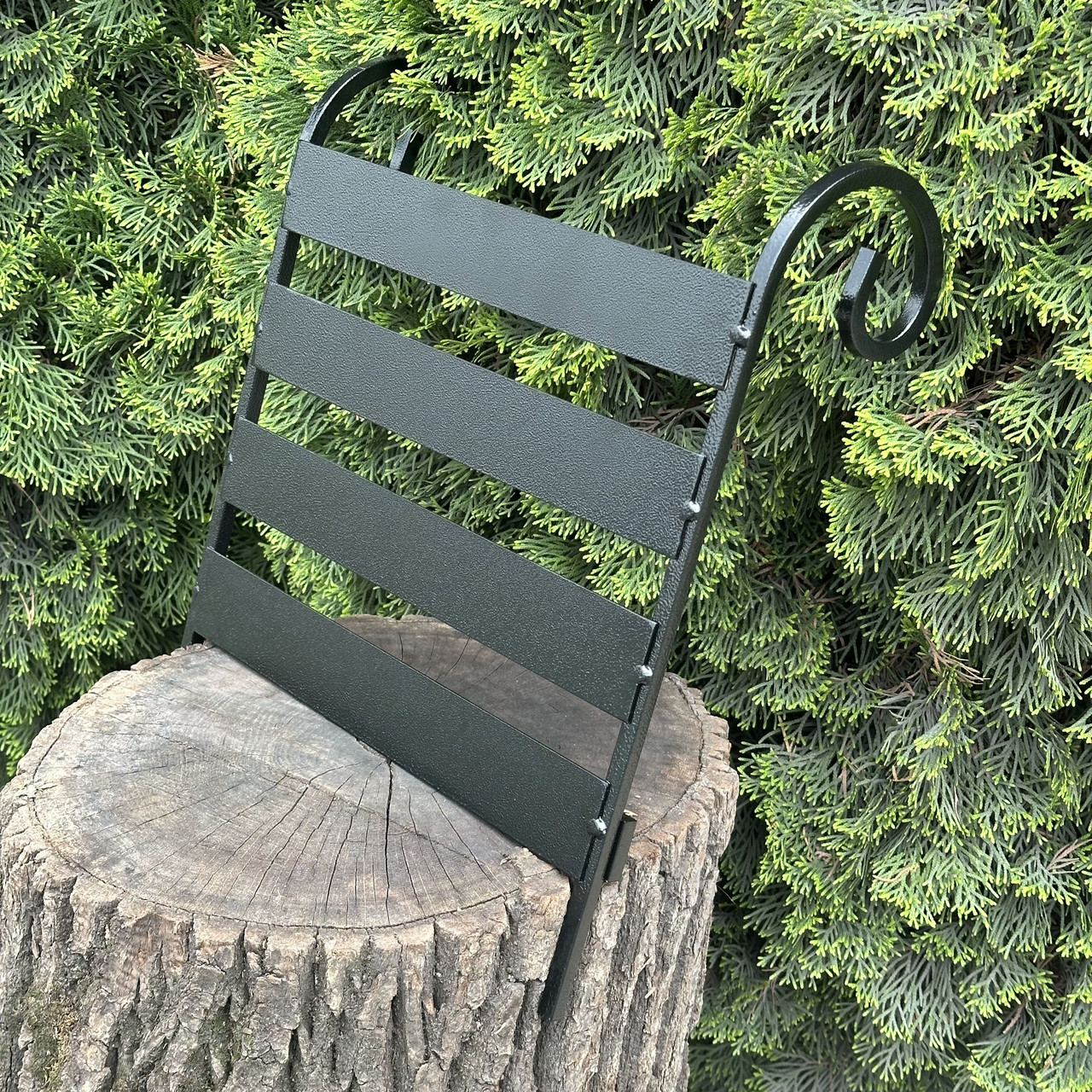 Полиця-стіл для мангалів на 9-12 шампурів з дровницею B_2327, фото 1