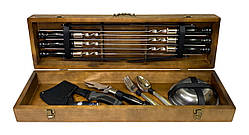 Шампура ручна робота Гетьман Набір подарунковий в кейсі B_2329