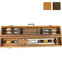 Шампура ручна робота ШашлиКейс Набір подарунковий в кейсі B_2332