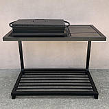 Мангал лофт ML9-4С на 9 шампурів 4 мм на дровниці для пікніка відпочинку B_2333, фото 3