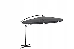 Парасолька садова JUST GARDEN CASABLANCA 3 м кутова для дачі саду кафе B_2034 Сіра