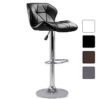 Стілець барний зі спинкою Hoker Just Sit Sevilla з підставкою для ніг регульований барне крісло B_1447 Чорний