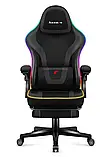 Крісло комп'ютерне Huzaro Force 4.6 RGB ігрове тканина для геймерів B_2341, фото 2