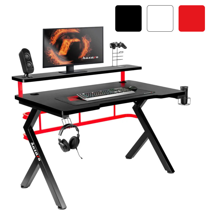 Стіл комп'ютерний HUZARO HERO 5.0 ігровий для геймерів B_2036 Червоний, фото 1