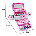 Великий дитячий ігровий набір косметики M-714 в кейсі, фото 7