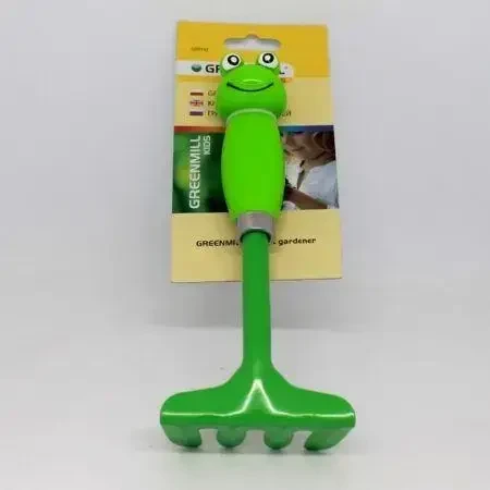 🐸 Грабельки Жабка GR 0142 Greenmill — яскравий садовий інструмент для дітей, фото 1