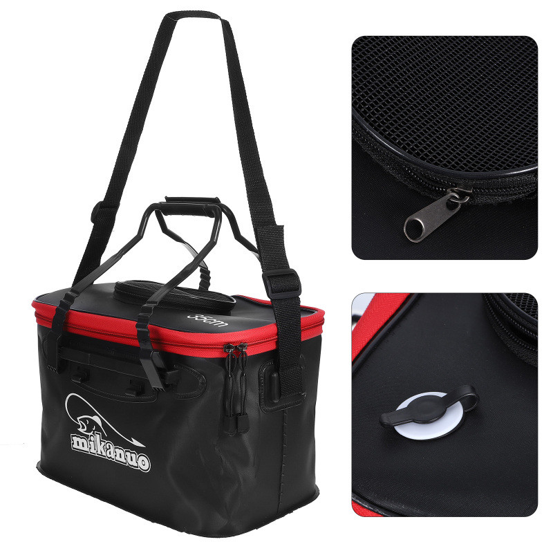 Багатофункціональна рибальська сумка-кан 48x27x23 MIKANUO 30 л Black