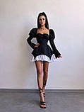 Жіноча міні сукня з чашками та елементами корсету, фото 2