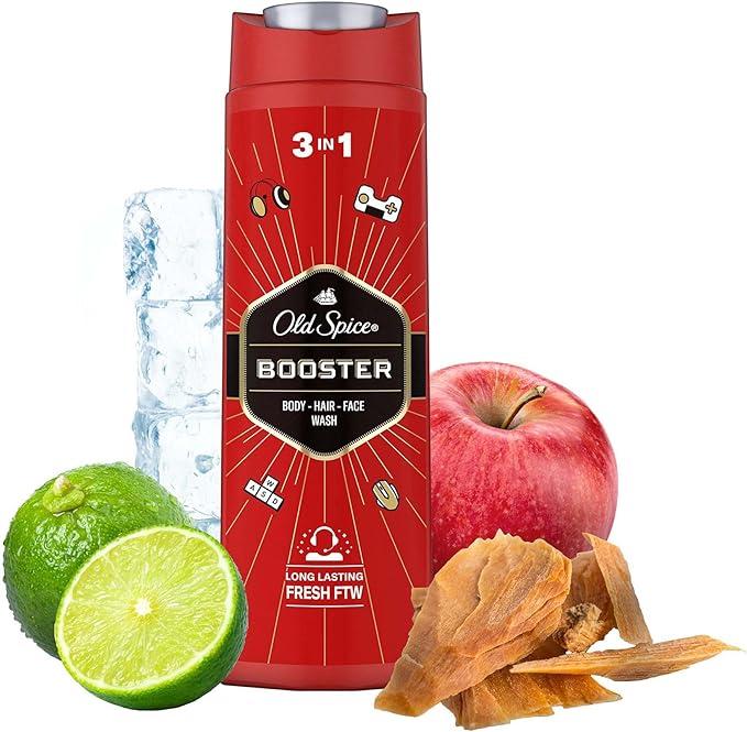 Гель для душу + шампунь Old Spice Maxi "Booster" (400мл.)