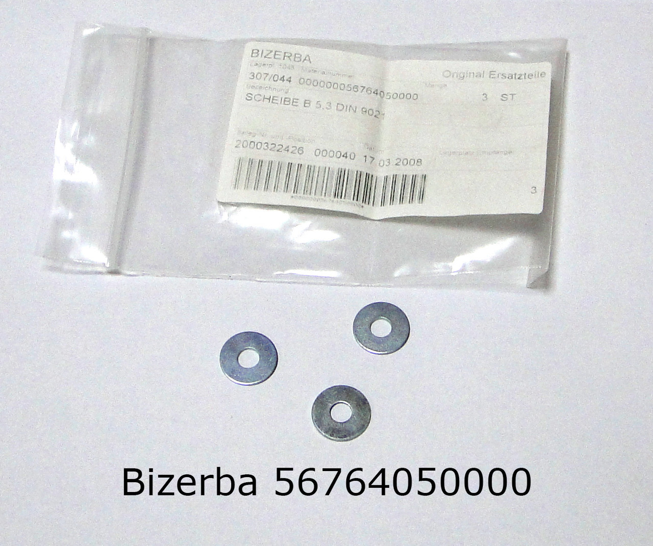 Bizerba 56764050000 Шайба металлическая для SC для BS H 800, BS 500, BS 400, BS 100 200F, BC-II 800 - фото 1 - id-p433878790
